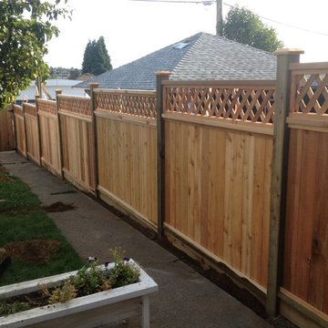 Mr. Venditti's 5'11" Diagonal Lath Lattice Top Fence