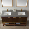 Donostia Vanity With Ceramic Undermount Sink, North American Light Walnut, 60"