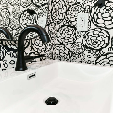 Reston Contemporary Kitchen, Bar & Powder Room Remodel