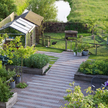 Urban vegetable garden in the polder