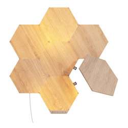 Nanoleaf Elements Wood Look Starter Kit (7 Pack) - Home Electronics