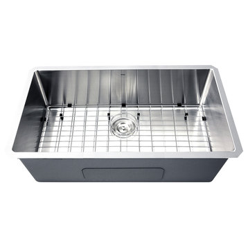 Nantucket Sinks 32" Pro Series Rectangle Undermount Stainless Steel Kitchen Sink