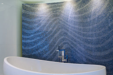 Inspiration for a modern bathroom remodel in Other