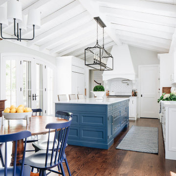 Blue and White Fresh Victorian Farmhouse