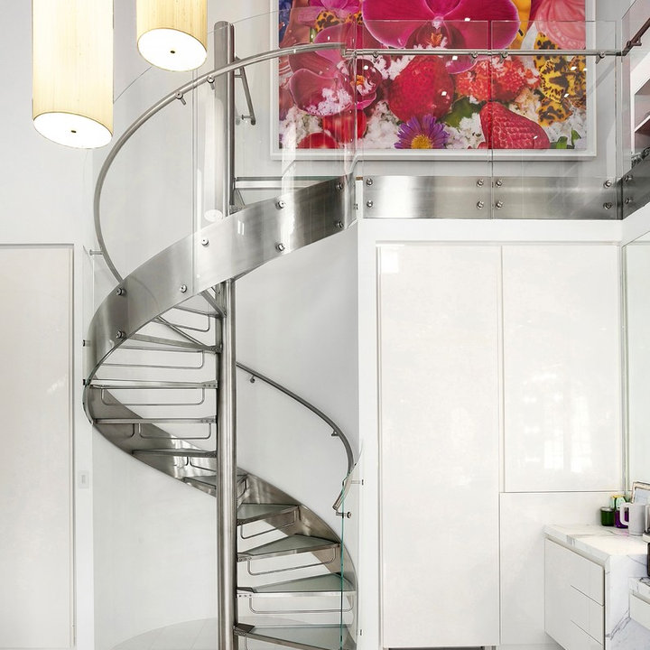 View of 75 Glass Staircase Ideas You'll Love - March, 2026 | Houzz