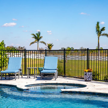 Pool Cage Destroyed By Milton, Replace with Aluminum Pool Fence