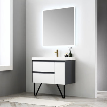 Luxury Vanity with LED mirror