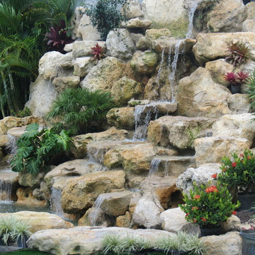 Florida cap rock waterfall