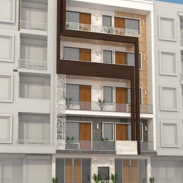 FACADE DESIGN OF A RESIDENTIAL BUILDING