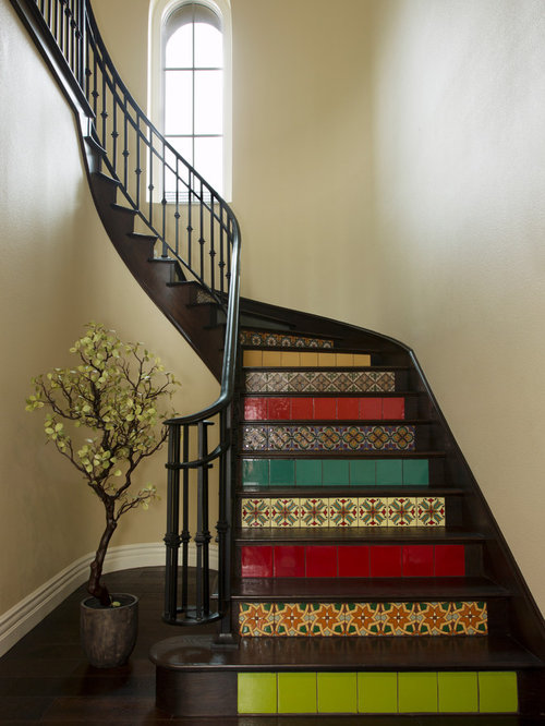 Porcelain Tile Stair Treads Houzz