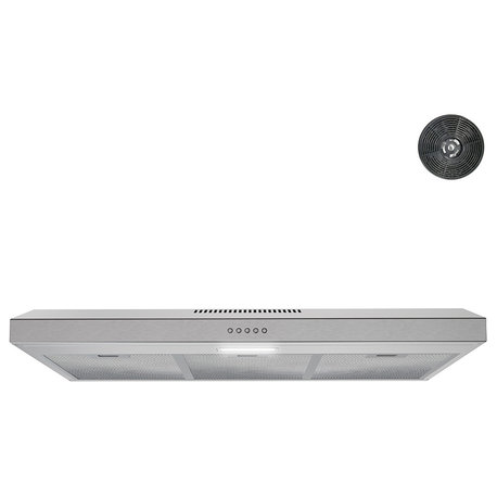 Streamline 36" Longhena Convertible Undermount Range Hood, Stainless Steel