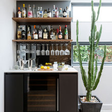 home bar area
