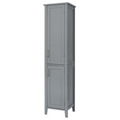 Lauren Modern Free Standing Bathroom Linen Tower Storage Cabinet