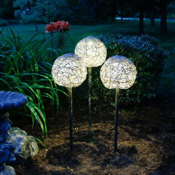 Plumbing Pipe Solar Globe Lamps