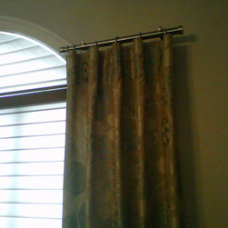 Tube Pleat Panels and Silhouette Shades - Window Treatments