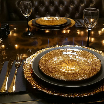 Steampunk christmas black and copper