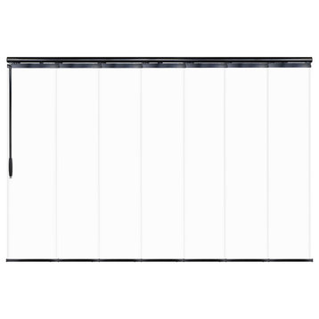Navajo White 7-Panel Track Extendable Vertical Blinds 110-153"W