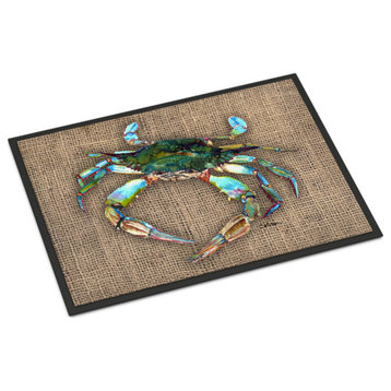 8731Jmat Crab Indoor Or Outdoor Doormat, 24"x36", Multicolor