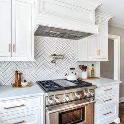 Montvale, NJ - Transitional - White U Shaped Kitchen Cabinets - Kitchen Cabinetry