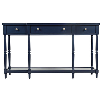 Stately Home Console Table, 60", Navy