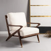 Safavieh Couture Killian Mid Century Accent Chair Cream