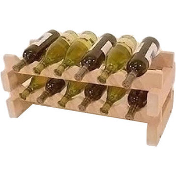 12 Bottle 2-Shelf Stackable Wine Rack