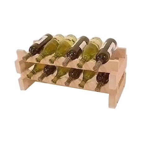 12 Bottle 2-Shelf Stackable Wine Rack