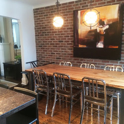 Maple Salvaged Live Edge Dining Table - Kitchen And Dining Furniture