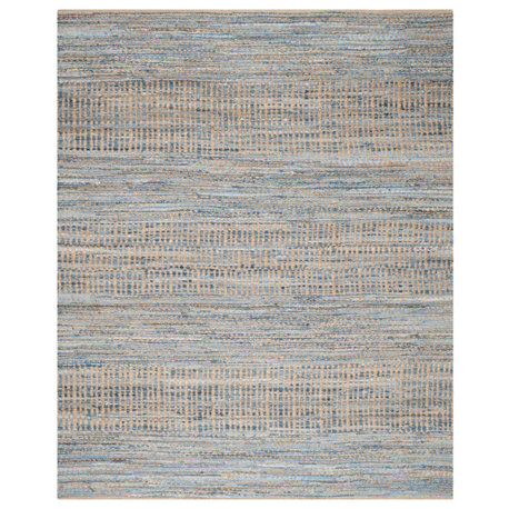 Safavieh Cape Cod Collection CAP353 Rug, Natural/Blue, 8'x10'