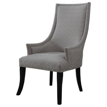 Republic Taupe With Light Gray Living Room Accent Chair