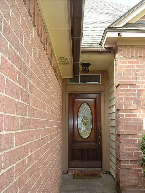 Trim, siding and garage color for light red brick house