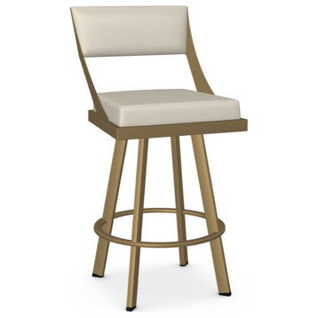 Swive; Counter Stool, Custom Order, Gold With Oyster