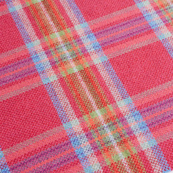 cashmere merino red check throw - Throws