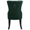 The Monarch Dining Chair, Green, Velvet (Set of 2)