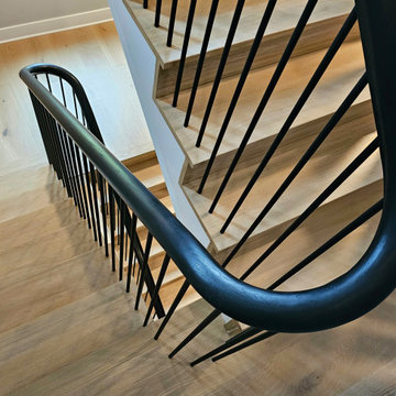 Project #115 | Staircase with Continuous Rail System Without Newels