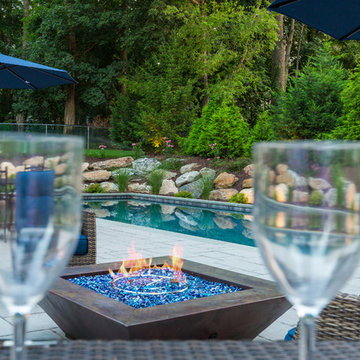 Pool & Spa with Natural Stone Diving Board