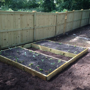 Raised bed vegetable gardens