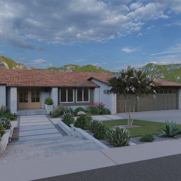 Complete Luxury Front & Backyard Design Concept