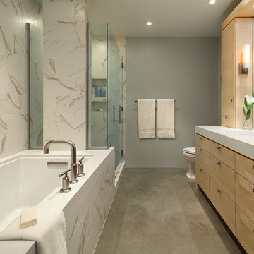Light & Airy Modern Condo Master Bath