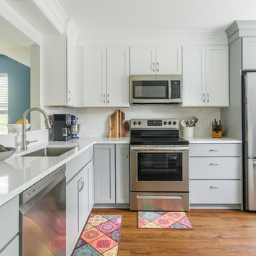 Transitional White Kitchen