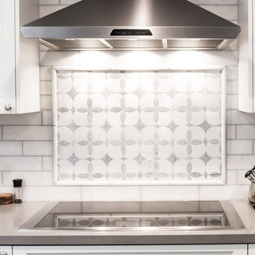 Large stainless steel hood top