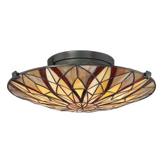 Quoizel Lighting TFVY1400VA Victory - 2 Light Medium Semi-Flush Mount
