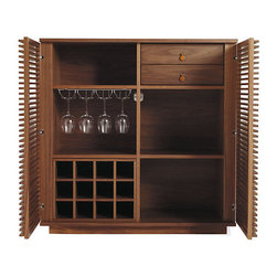 Line Bar, Walnut - Design Within Reach - Indoor Pub And Bistro Tables