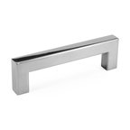 Celeste Square Bar Pull Cabinet Handle Polished Chrome Stainless 12mm, 3.75"