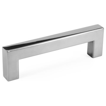 Celeste Square Bar Pull Cabinet Handle Polished Chrome Stainless 12mm, 3.75"