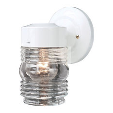 Thomas Lighting Bath Essentials 1-Lt Wall Lantern SL7158 - Matte White