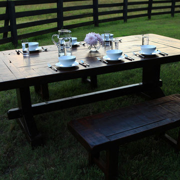 Rustic Trades Trestle Dining Table