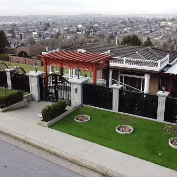 Main entry landscaping