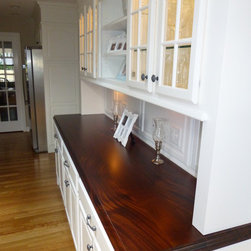 DeVos Custom Woodworking - Custom Buffet Mahogany Wood Top by DeVos Woodworking - Kitchen Countertops