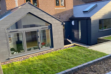 Photo of a scandi house exterior in Hampshire.
